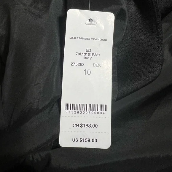 Bebe X Naven Double Breasted Trench Dress Size 10 LIKE NWT! - Picture 9 of 10